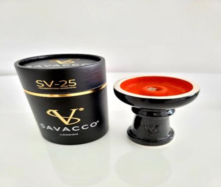 Cazoleta Savacco London SV-25 - Negro y rojo