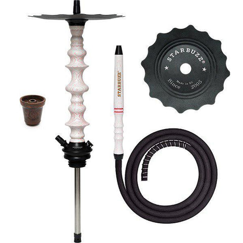 Starbuzz Wood Line Challenger - Blanco con franjas rojas