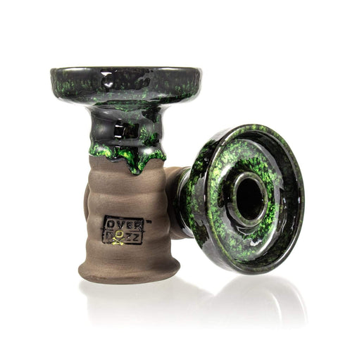 OverDozz Premium Phunnel Bowl G2-B Negro Clay - Esmeralda