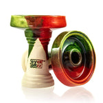 OverDozz Premium Phunnel Bowl G1 (compatible con Starbuzz Nar) - Rojo verde sobre arcilla blanca