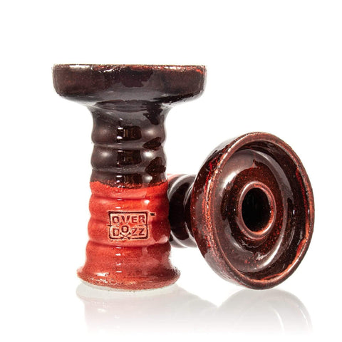 OverDozz Premium Phunnel Bowl G2-W Blanco Clay - Marron / Rojo