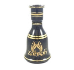 Zahrah Bohemian Vase - Oro de 24 K / Negro